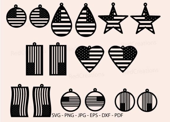American Earring Svg: Graphics and Crafts for Branding
