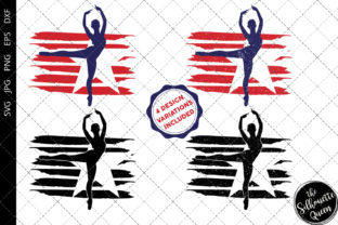 Ballet-2 Flag Graphics for Crafts and Branding