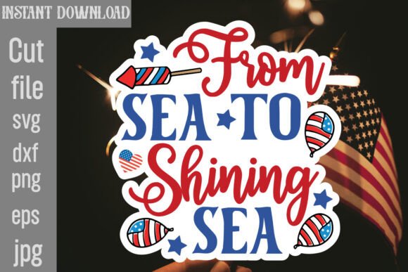 From Sea to Shining Sea SVG Cut File