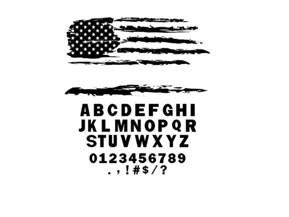 Grunge USA Flag SVG - Personalize Own