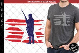 Hunting Flag Graphics for Crafts and Branding