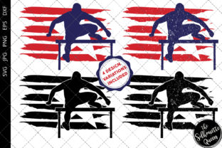 Hurdle - Track and Field Flag Graphics and Crafts