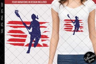 Lacrosse - Women Flag Graphics and Crafts