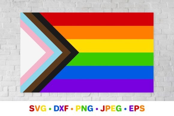 LGBTQ Progress Pride Rainbow Pride Flag Graphics