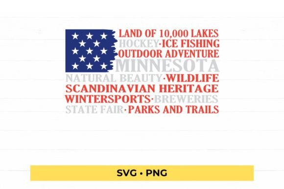 Minnesota Characteristic Words SVG