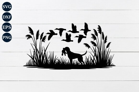 Patriotic Hunting Dog SVG for Graphics and Crafts