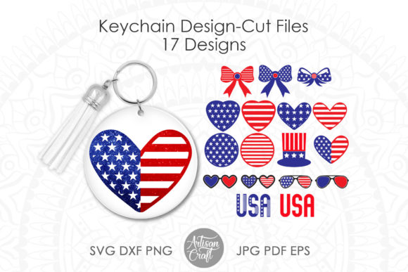 Patriotic Keychain: Graphics and Crafts for Seasonal Design
