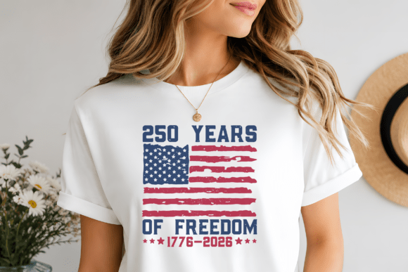 Retro USA 250th Anniversary 2026 Svg