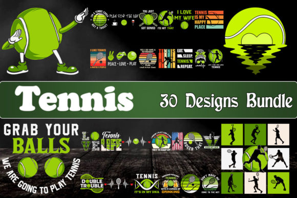 Tennis Bundle SVG 30 Designs