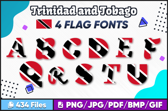 Trinidad and Tobago Font: Graphics for Crafts
