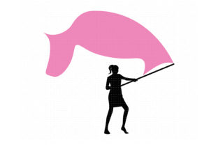 Woman Waving a Flag: Graphics and Crafts in Action